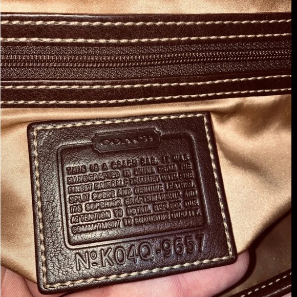 Coach Soho Suede/Real Calf Hair/Leather Whipstitch Satchel w/bow RARE- Large - Picture 8 of 11